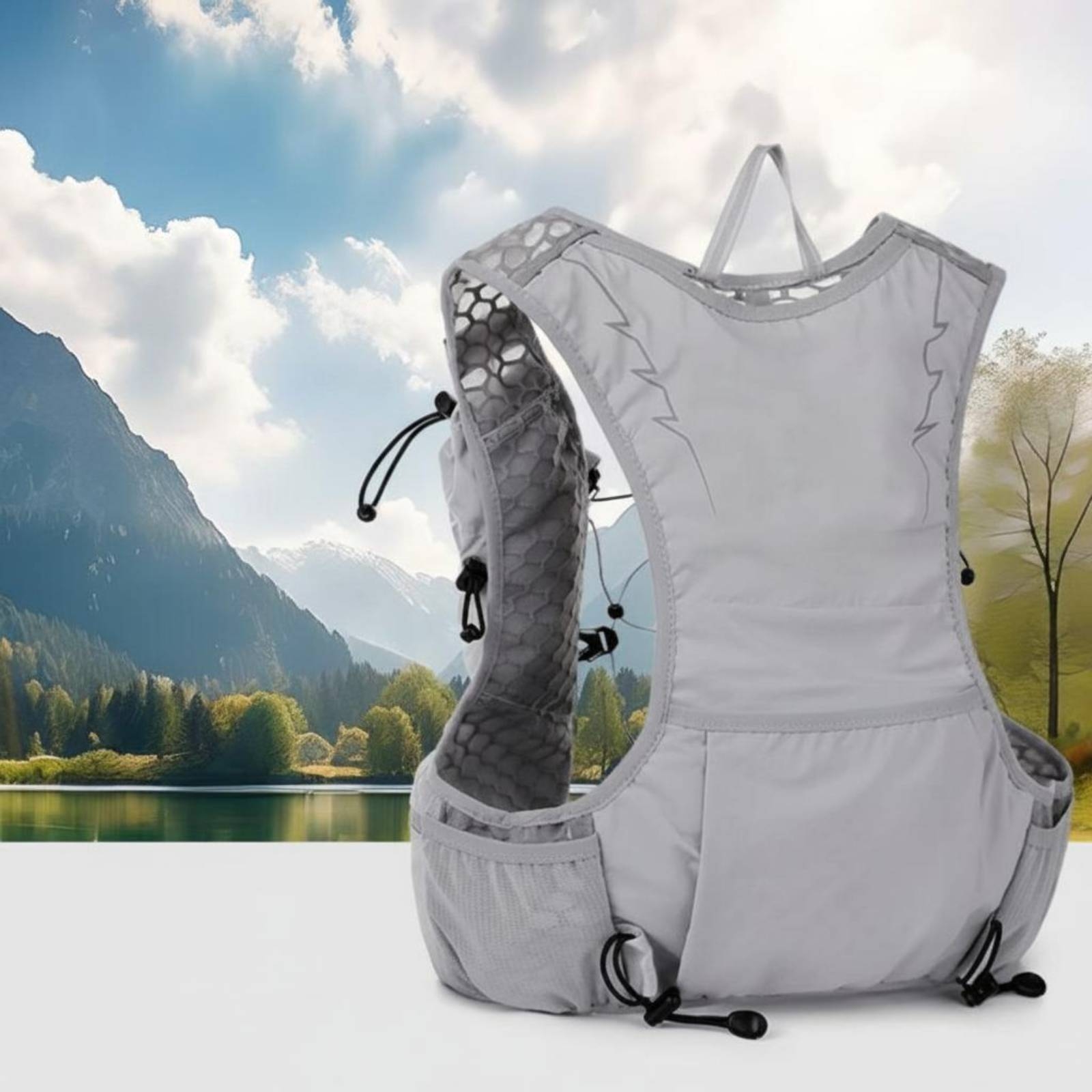 Running Gear Design - Rompi Hidrasi Ransel Jaring Bernapas untuk