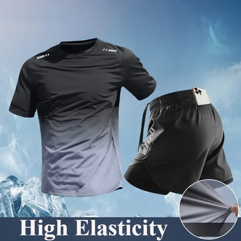 Running Gear For Your Phone - Set Lari 2 Potong untuk Pria