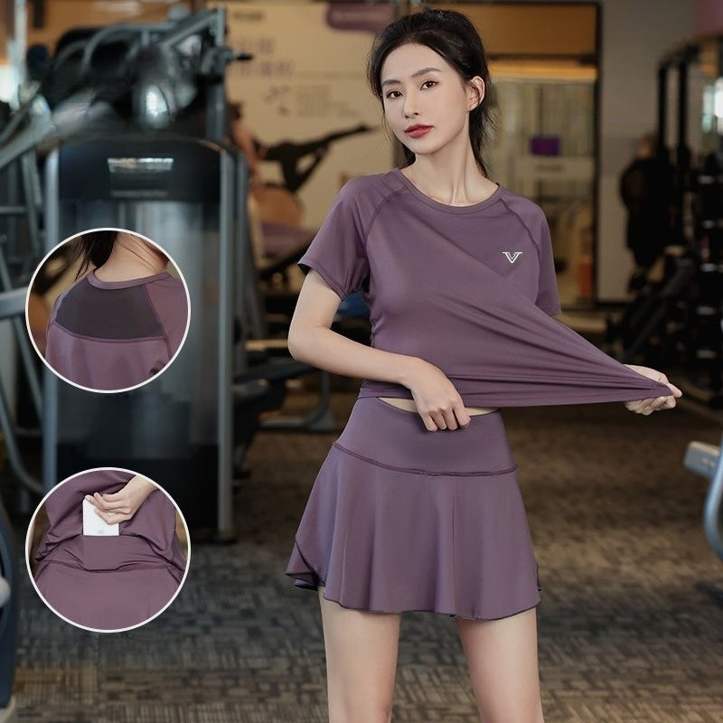 Running Gear For Your Phone - Setelan Lari Wanita Lengan Pendek dengan