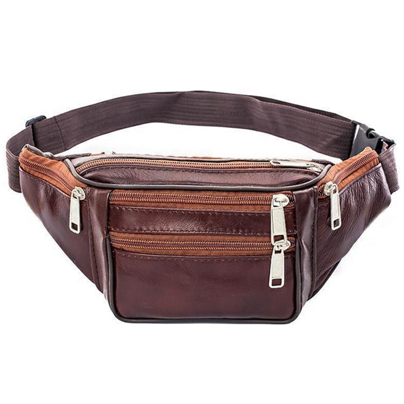 Running Gear Bag - Tas Pinggang Kulit Pria Tipis untuk