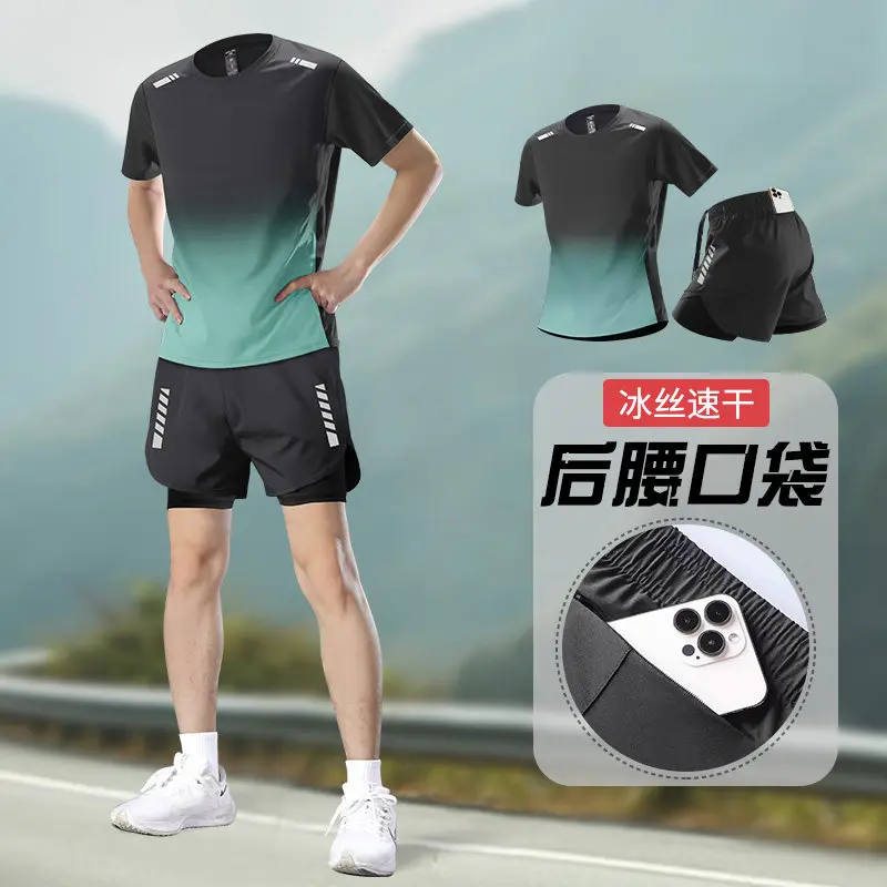 Setelan Lari Pria Musim Panas  - Running Gear For Your Phone ulasan dan harga