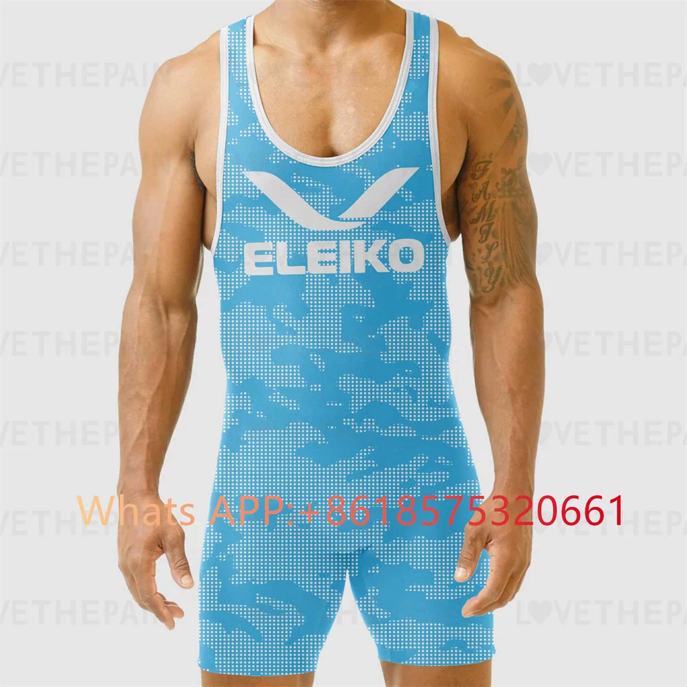 ELEIKO seragam Singlet gulat p - Running Gear Train ulasan dan harga