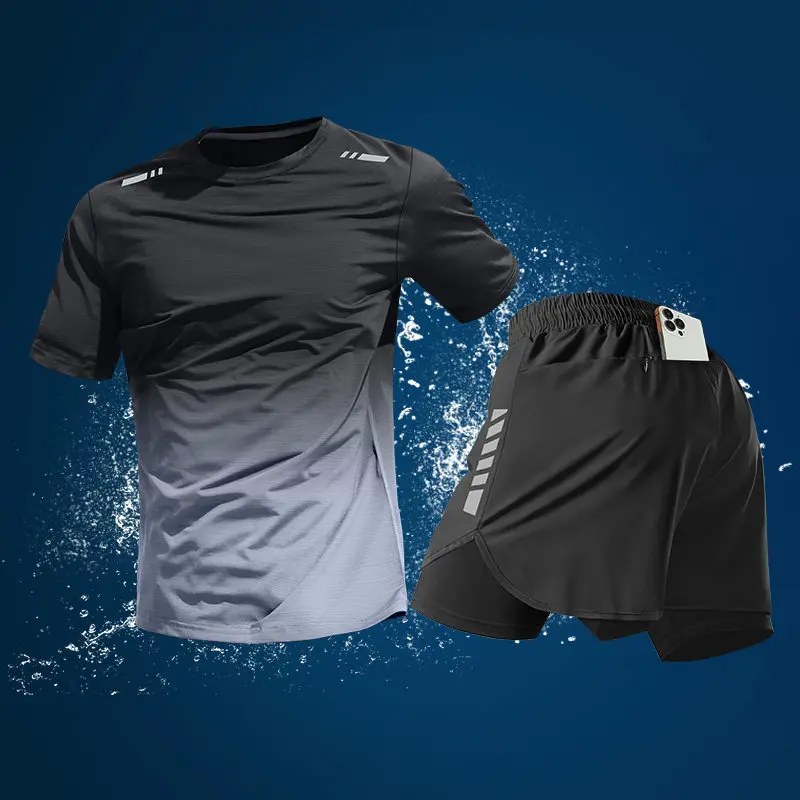 Set Lari 2 Potong untuk Pria M - Running Gear For Your Phone ulasan dan harga