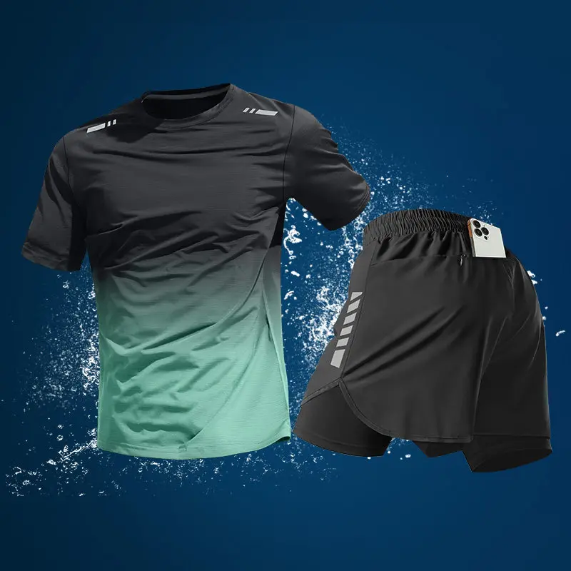 Set Lari 2 Potong untuk Pria M - Running Gear For Your Phone ulasan dan harga