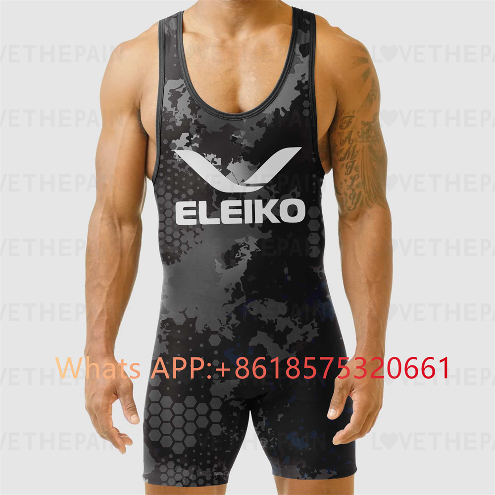 ELEIKO seragam Singlet gulat p - Running Gear Train ulasan dan harga